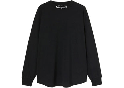 palm angels classic logo l/s t-shirt black/white