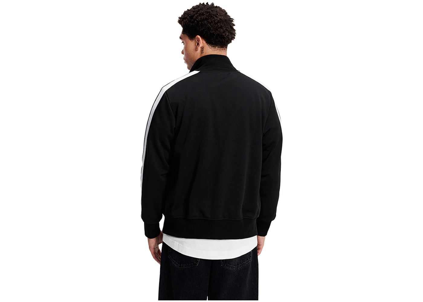 palm angels classic track jacket black/white ss22