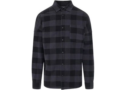 palm angels curved logo shirt black/grey