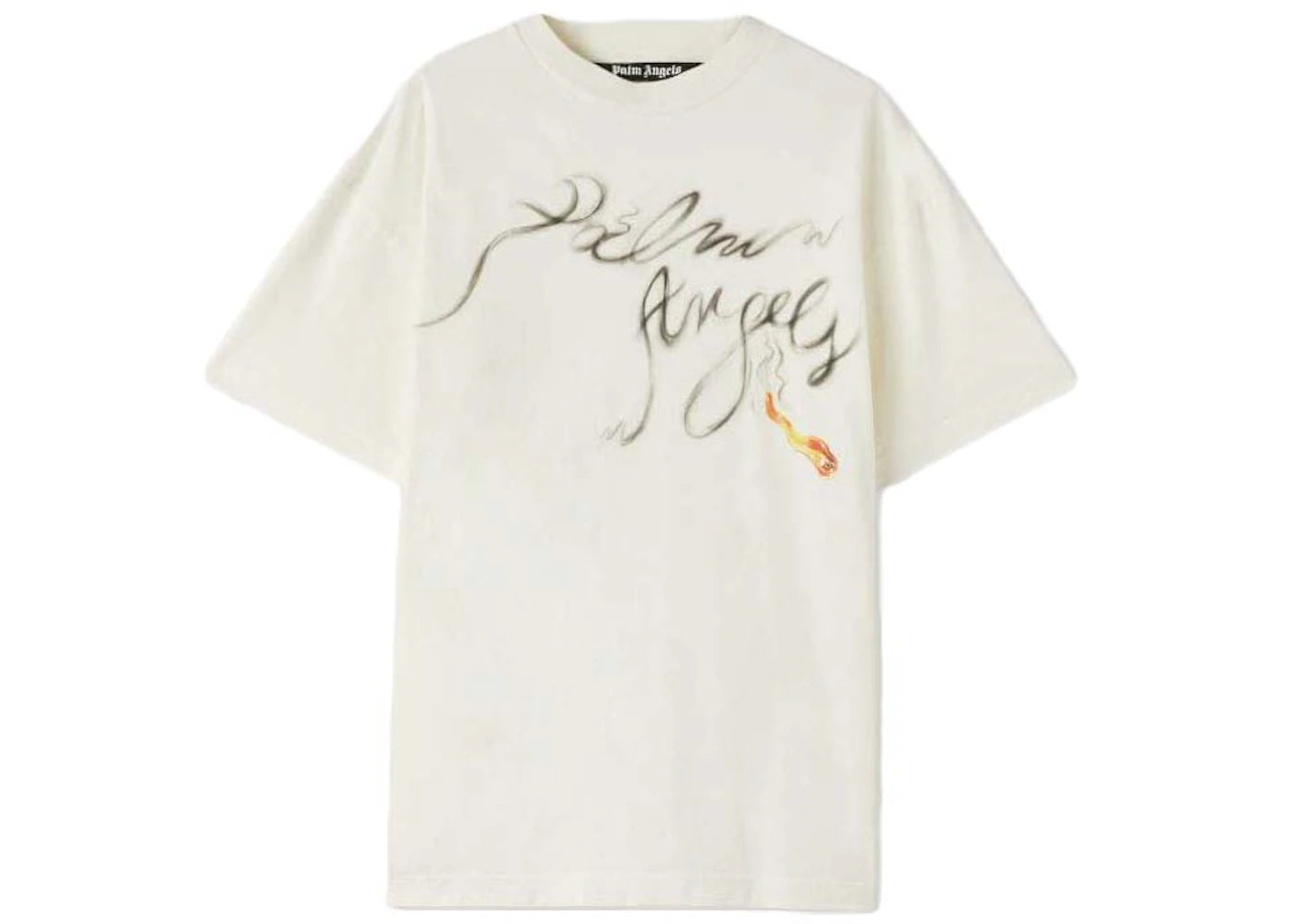 palm angels foggy pa t-shirt off white/black