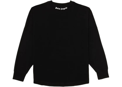 palm angels logo l/s tee black