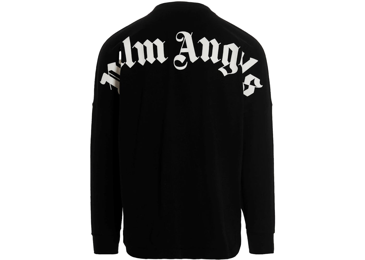 palm angels logo mock neck longsleeve t-shirt black/white