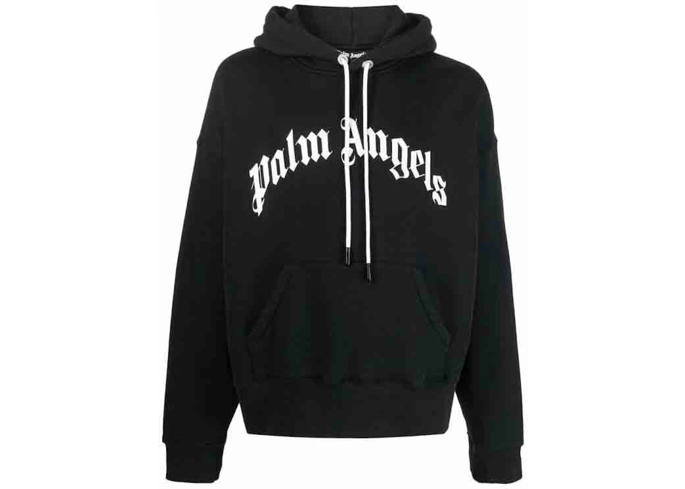 palm angels logo-print sweatshirt black/white