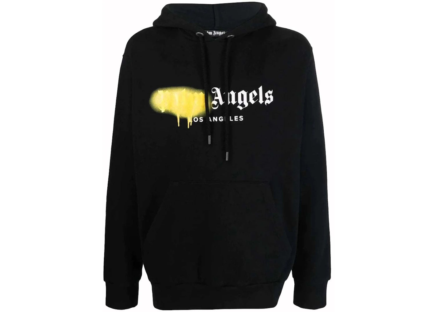palm angels los angeles sprayed hoodie black