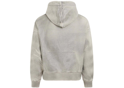 palm angels metallic hoodie grey
