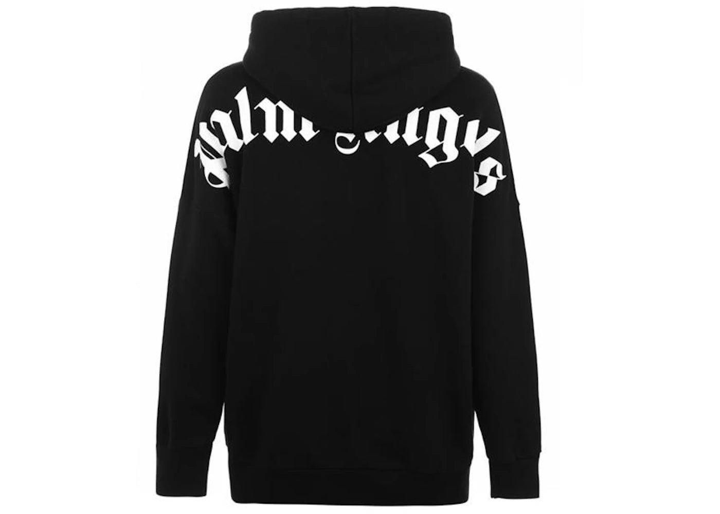 palm angels over the head logo hooded sweatshirt black