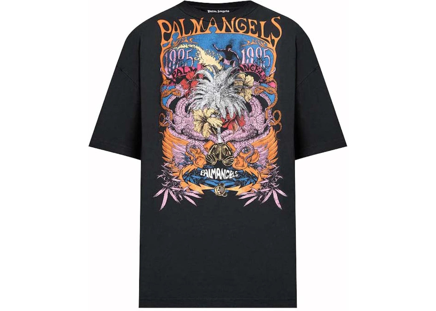 palm angels palm festival t-shirt black