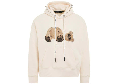 palm angels punk bear hoodie white