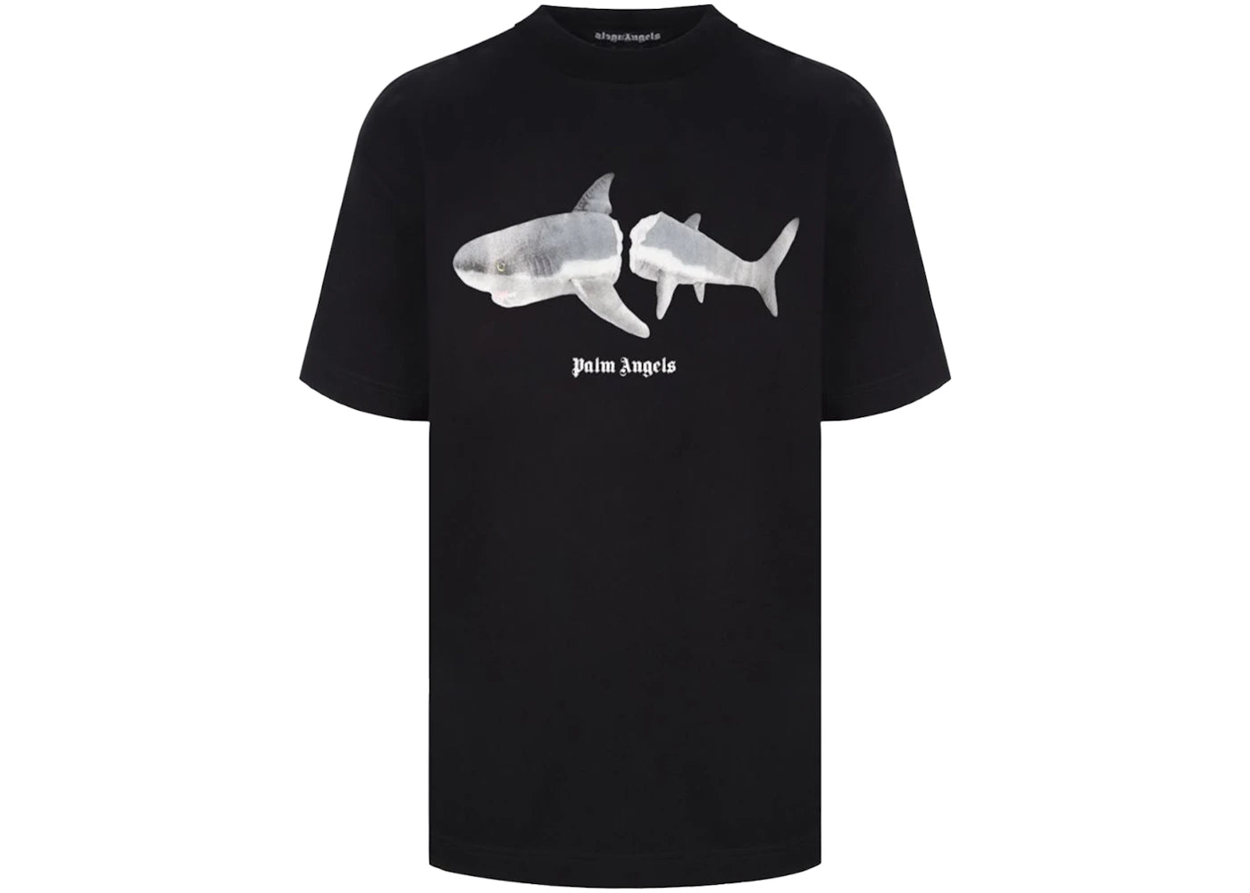 palm angels shark t-shirt black/white