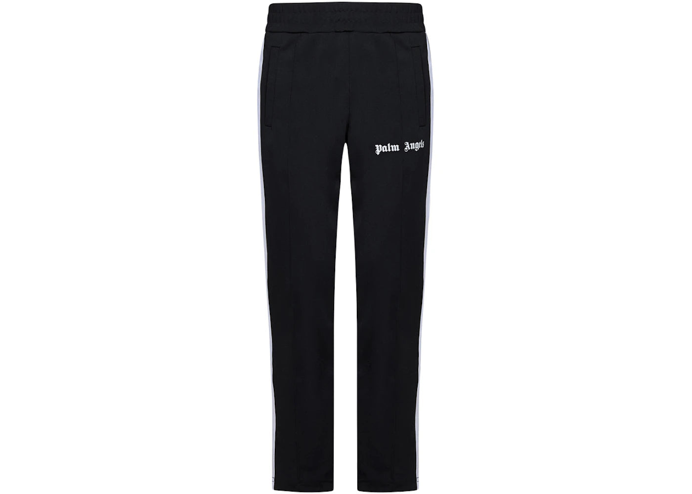 palm angels slim fit trackpants black/white