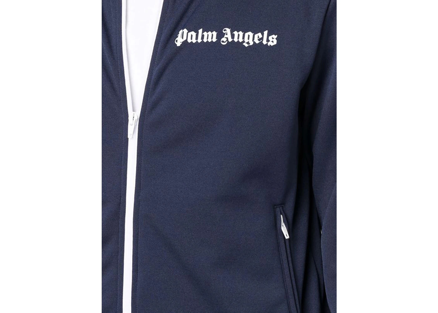 palm angels track jacket navy blue/white/black ss22