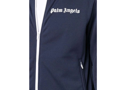 palm angels track jacket navy blue/white/black ss22