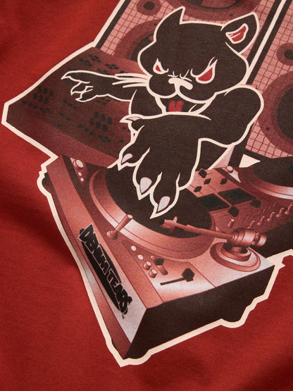 Denim Tears Panther DJ Tee Red