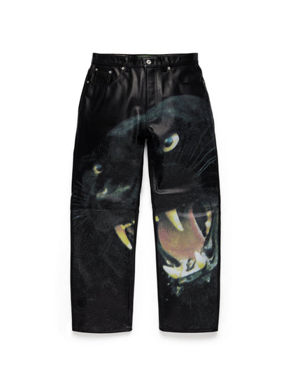 Denim Tears Panther Leather Pants