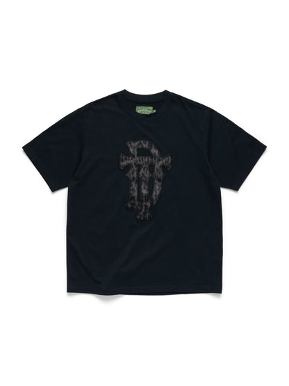 Denim Tears Faux Fur Leopard Tee Black