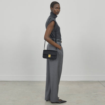 DeMellier The Paris Crossbody mocha suede & mocha smooth