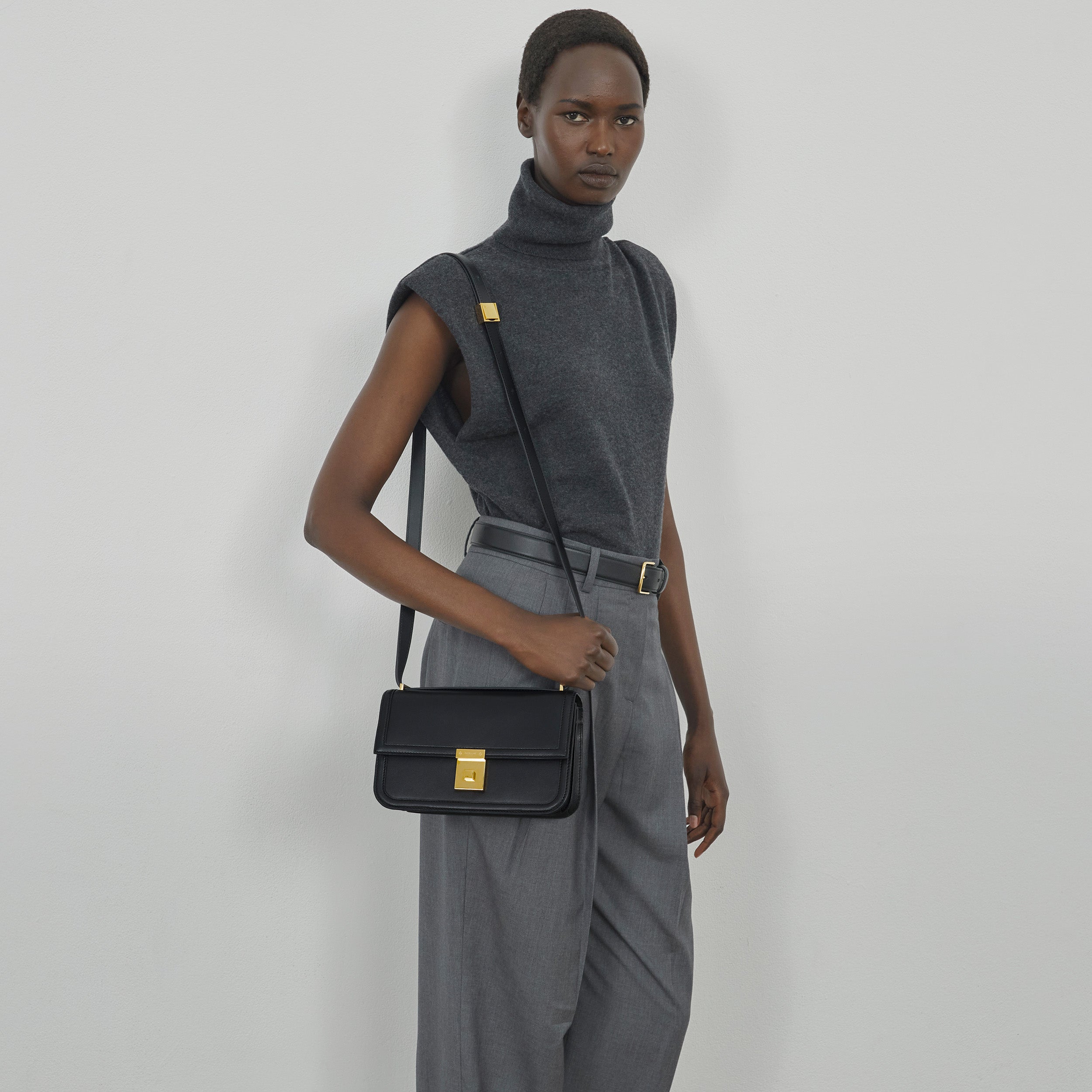 DeMellier The Paris Crossbody light olive smooth