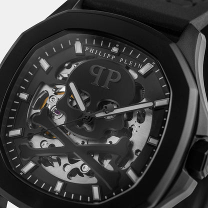 Philipp Plein Men Automatic Silver Dial Analog Silicone Watch Pwraa0923