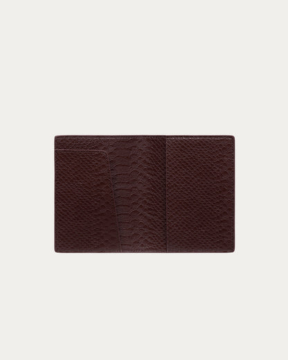 Freja Passport Cover Berry Croc