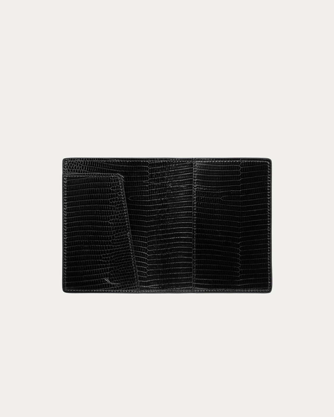 Freja Passport Cover Black Lizard