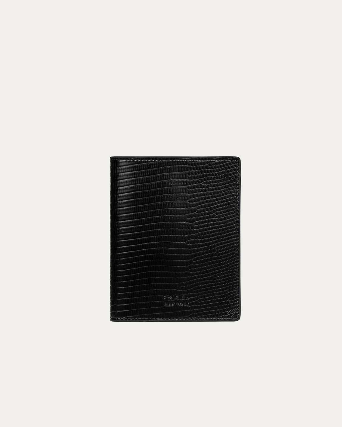 Freja Passport Cover Black Lizard