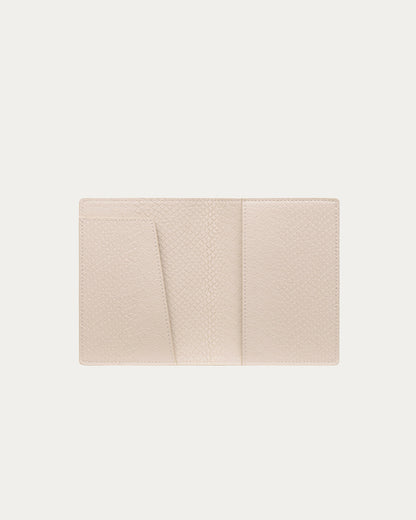 Freja Passport Cover Oat Croc