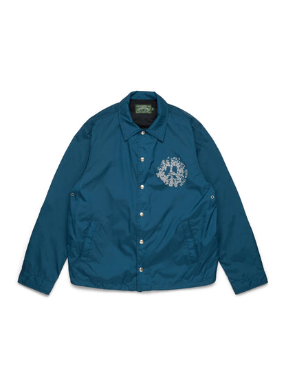 Denim Tears Peace Wreath Coaches Jacket Blue