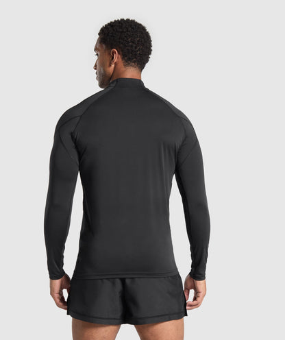 Gymshark Performance 1/4 Zip Black