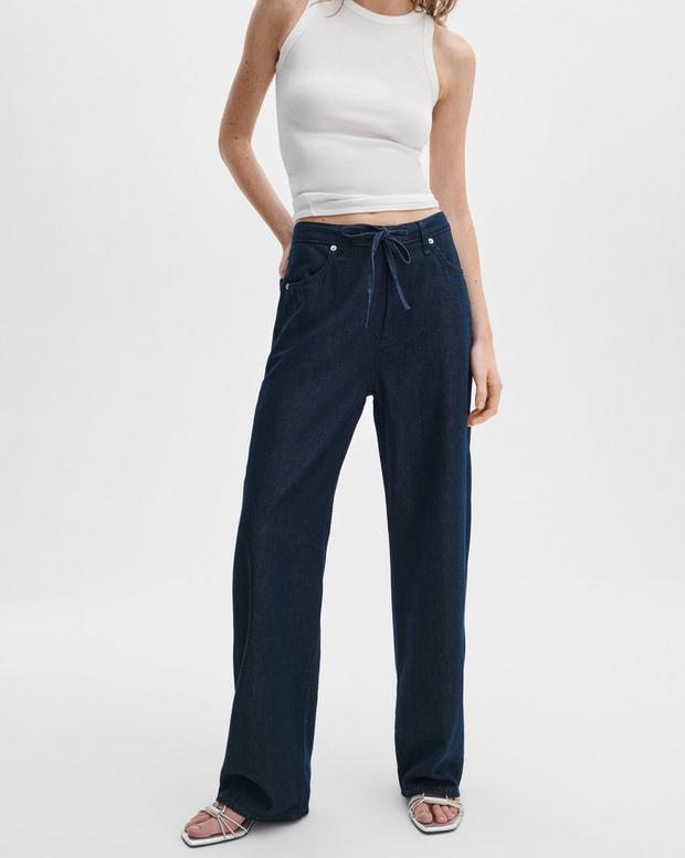 Rag & Bone Phoebe Drawstring Wide-Leg Jean