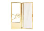 YSL Saint Laurent Haute Couture Gold Portable Makeup Mirror, Makeup Tool Folding Mirror >