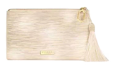 BVLGARI white clutch envelope cosmetic bag
