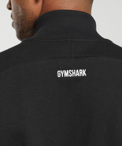 Gymshark Pique Track Jacket Black