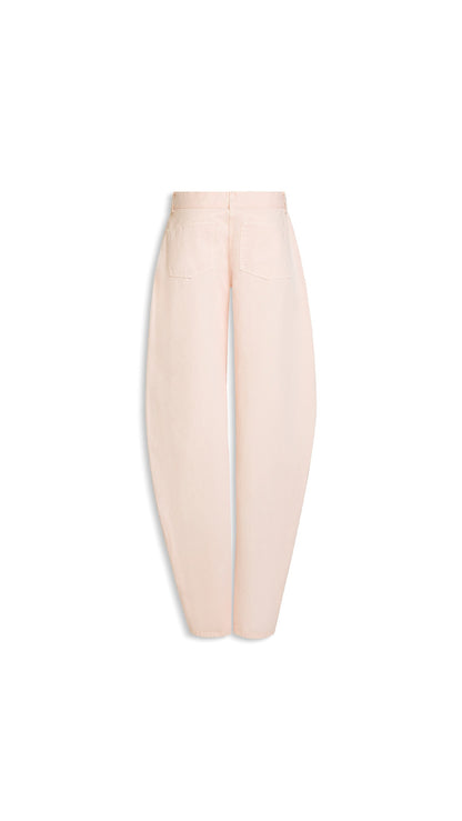 Alaïa Low-Waist Round Denim Jeans