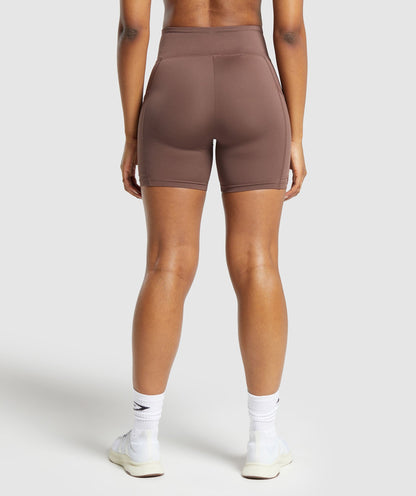 Women's Gymshark Pocket Shorts Soft Brown