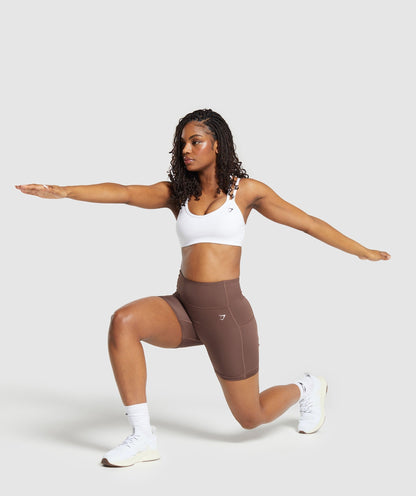 Women's Gymshark Pocket Shorts Soft Brown