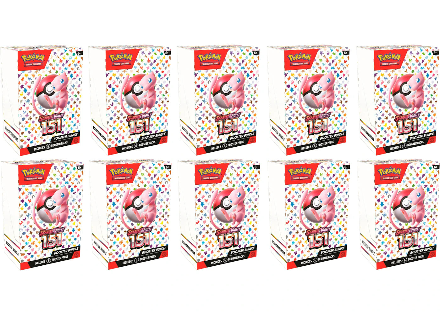Pokemon Tcg Scarlet & Violet 151 6Pk Booster Bundle 10X Lot