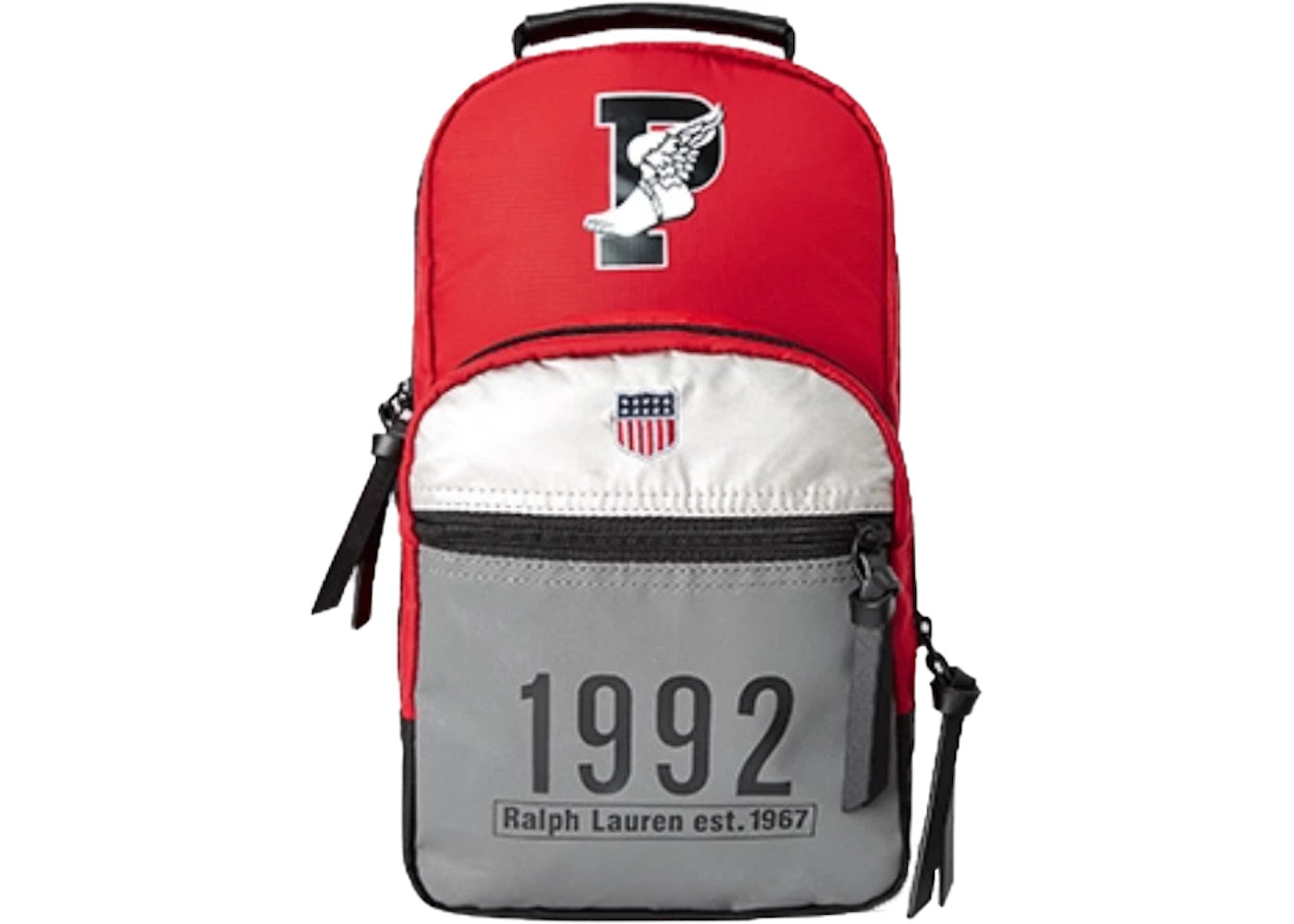Polo Ralph Lauren Winter Stadium Crossbody Bag Red/Black