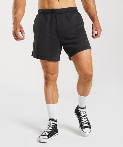Gymshark Power Washed 5" Shorts Black