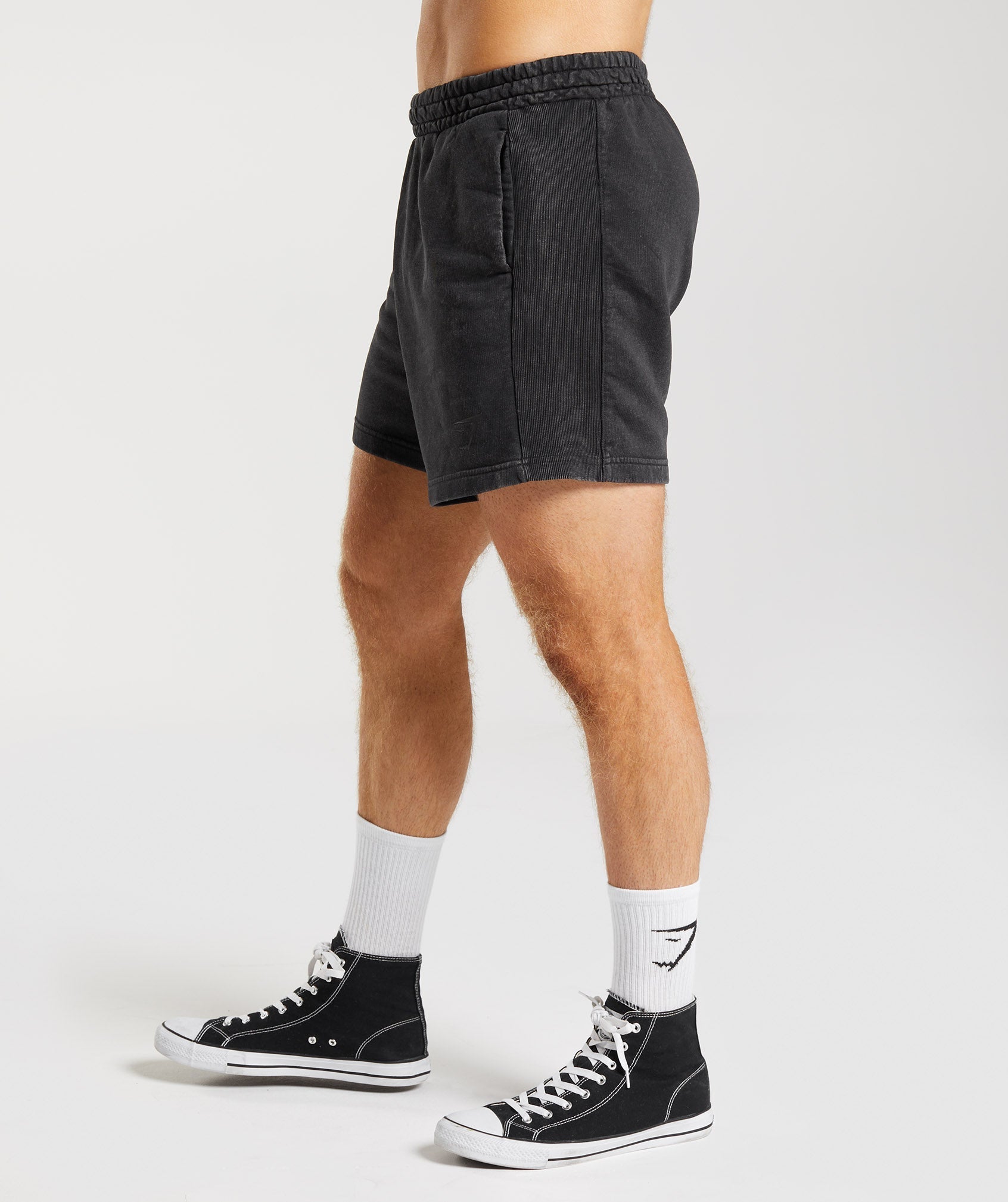Gymshark Power Washed 5" Shorts Black