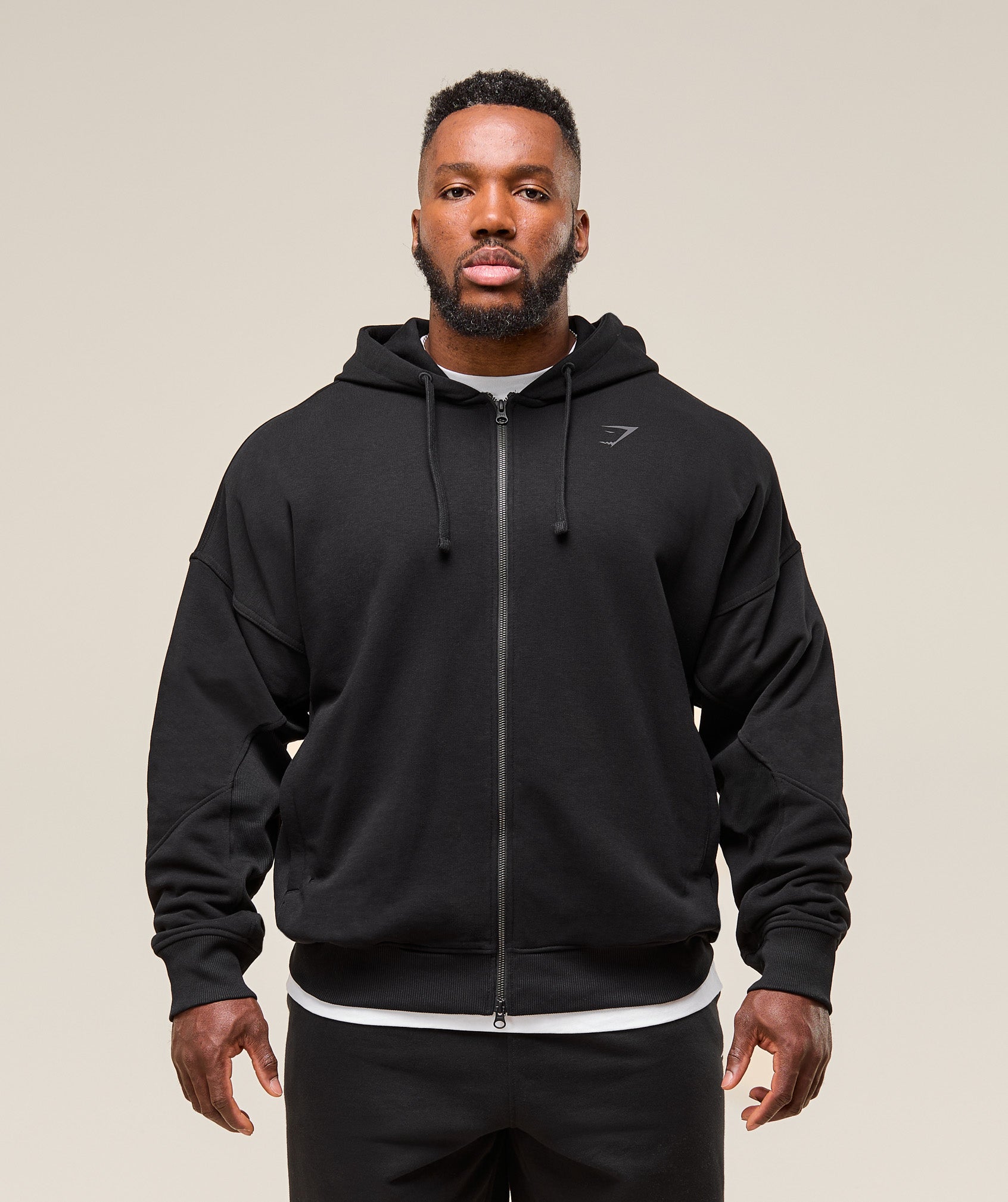 Gymshark Power Zip Up Hoodie Black