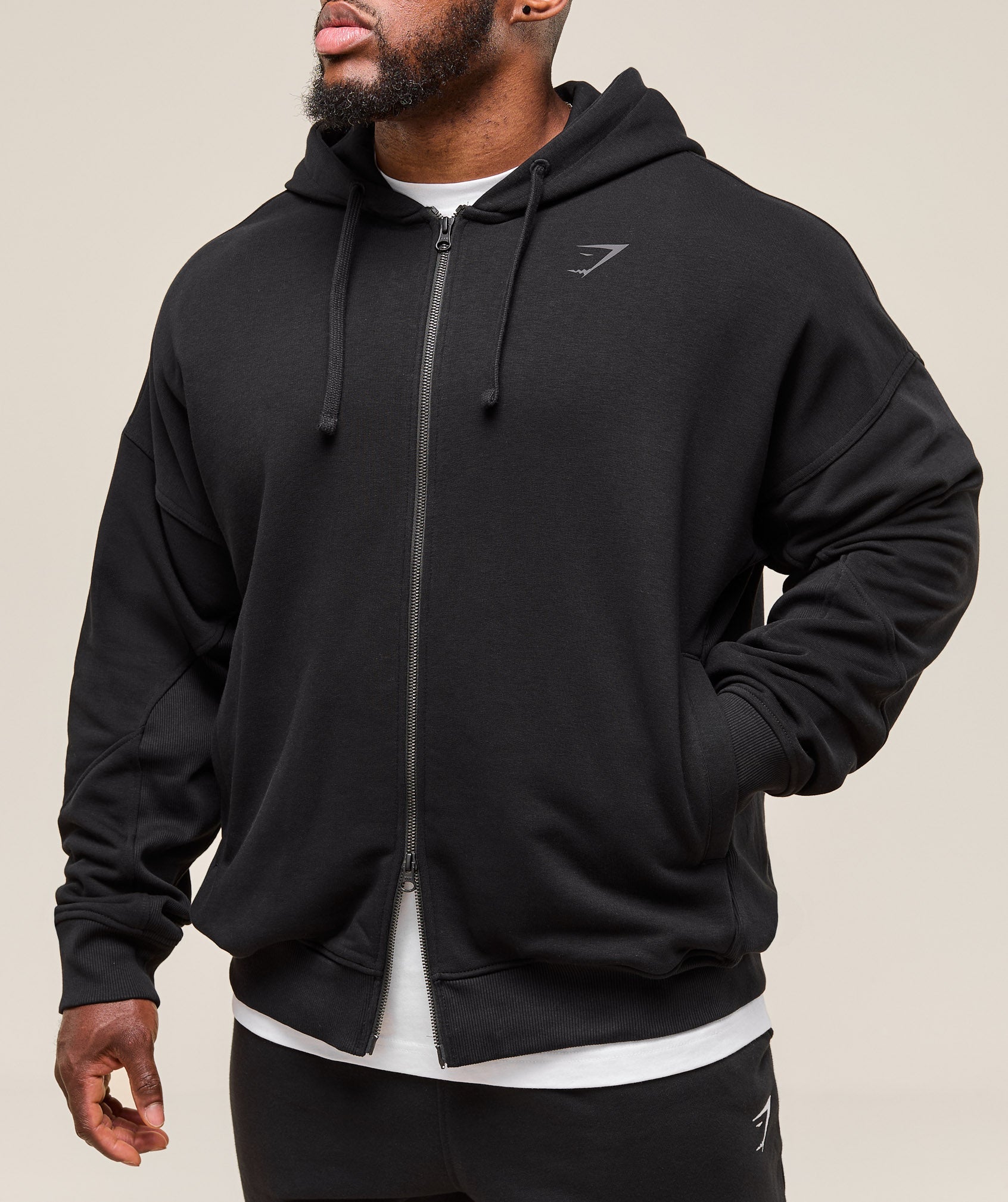 Gymshark Power Zip Up Hoodie Black