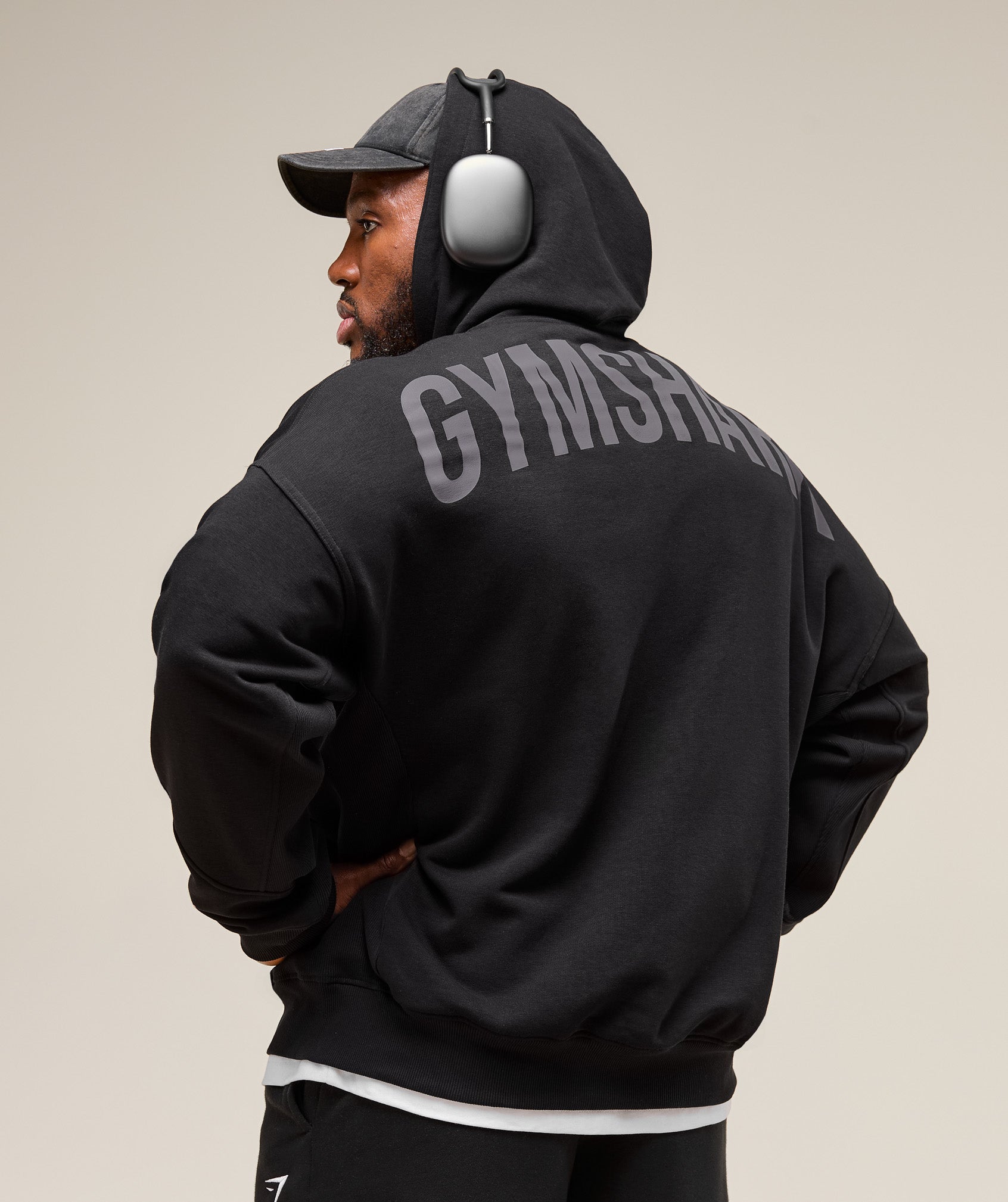 Gymshark Power Zip Up Hoodie Black