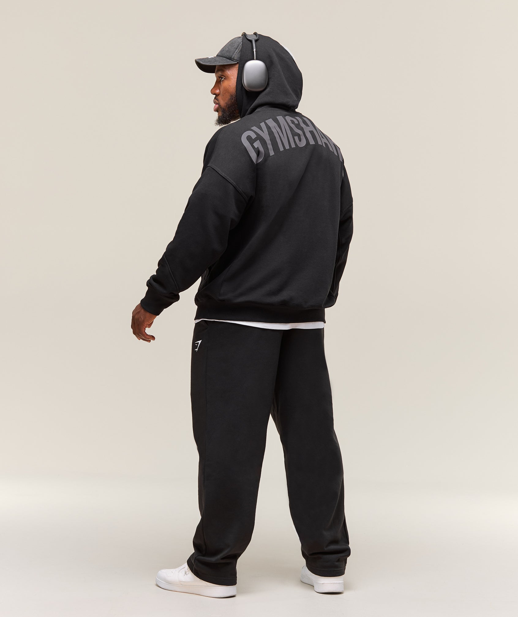 Gymshark Power Zip Up Hoodie Black