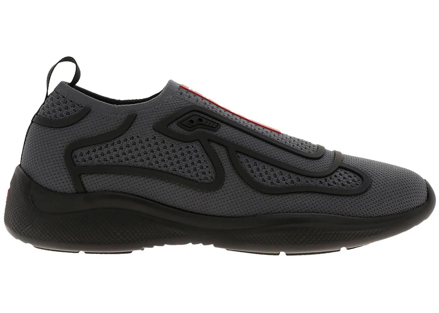 Prada America'S Cup Slip On Black Tech Fabric