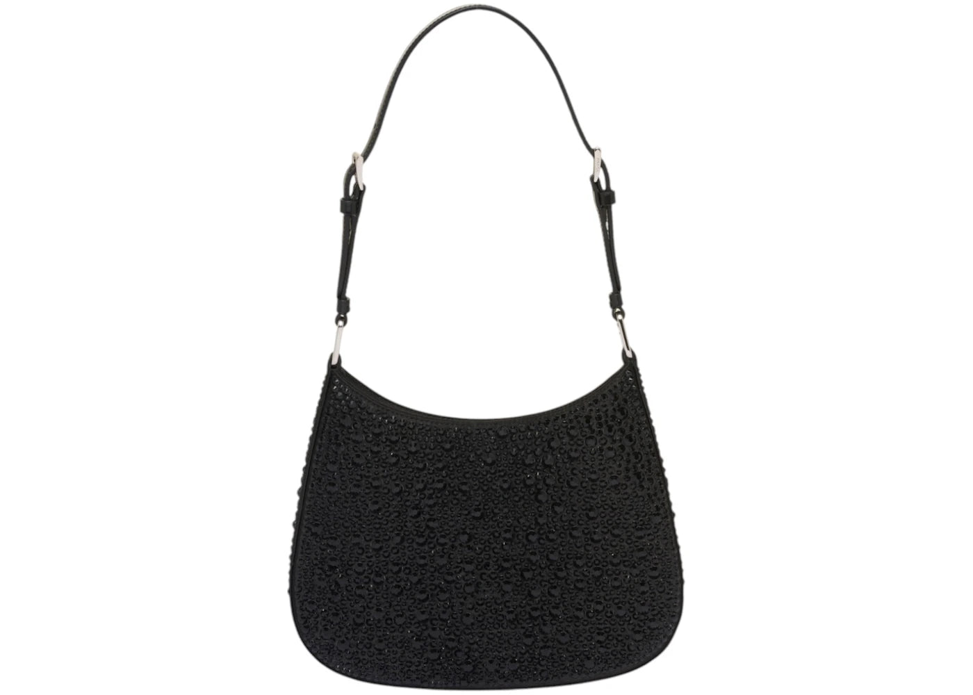 Prada Bag Cleo Satin Crystals Black