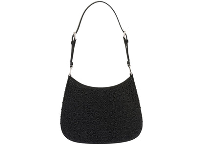 Prada Bag Cleo Satin Crystals Black