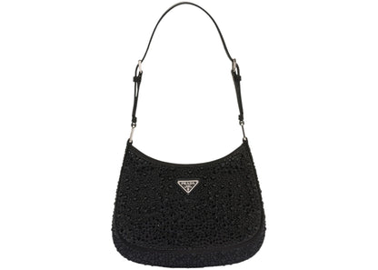 Prada Bag Cleo Satin Crystals Black