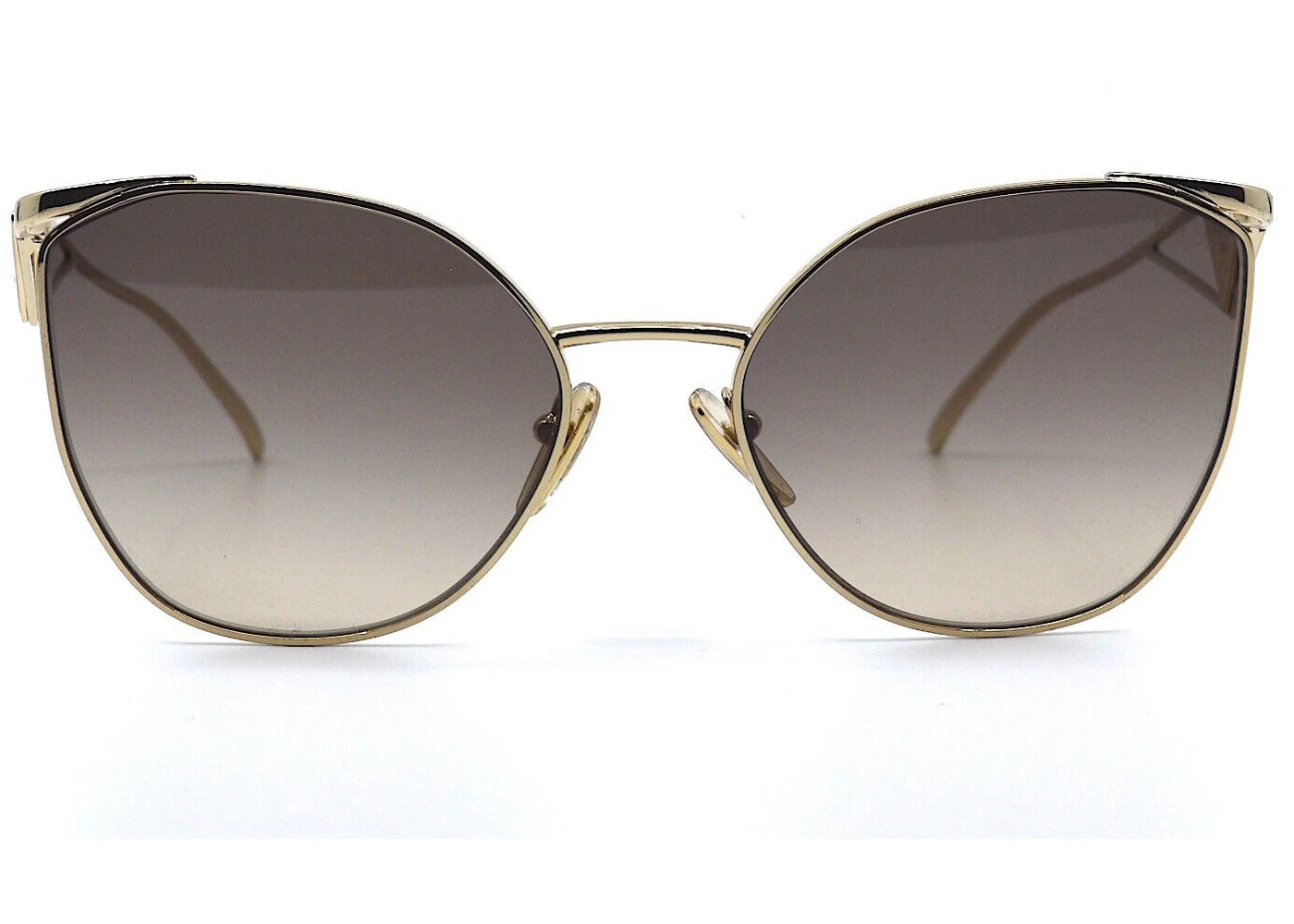Prada Cateye Sunglasses Gold Pr50Zs-Zvn3D0-59
