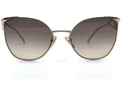 Prada Cateye Sunglasses Gold Pr50Zs-Zvn3D0-59