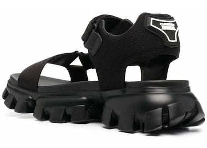 Prada Cloudbust Thunder Sandal Black Nylon